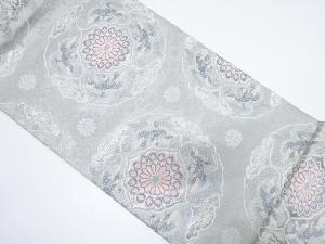 アンティーク　鳳凰に花模様織り出し袋帯（材料）